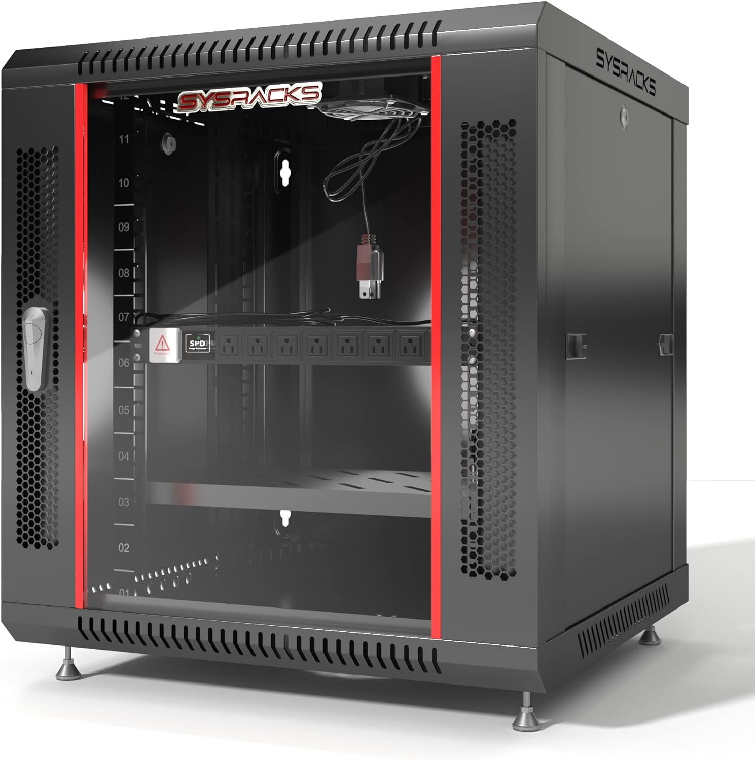 12U Wall Mount Server Rack Cabinet for Secure Network Equipment