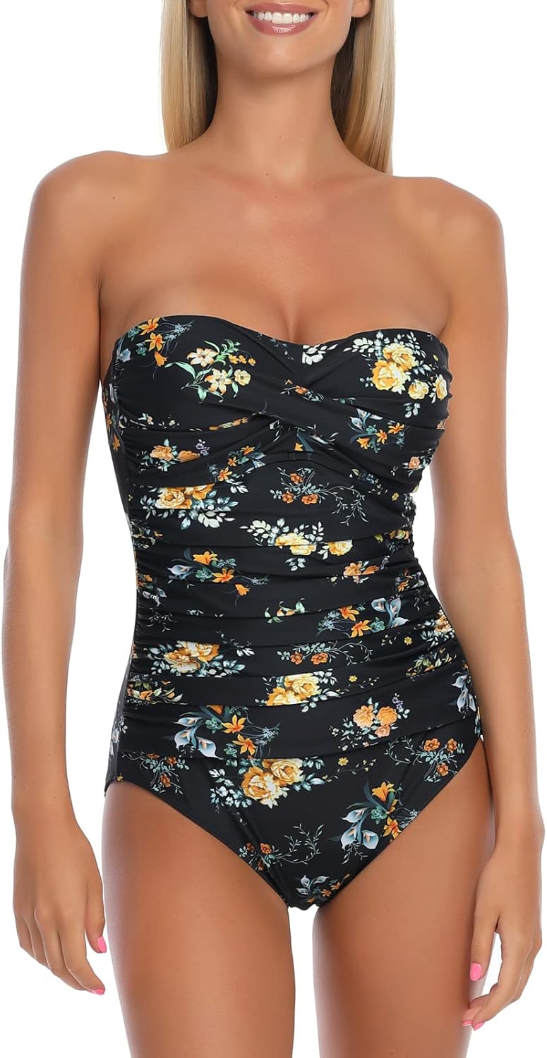 Tummy Control One Piece Swimsuit for Women by RELLECIGA