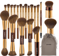 MAANGE 20 PCS Foundation Makeup Brush Set - Double-ended Kabuki Combo