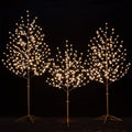 Lighted Cherry Blossom Tree Set 4ft, 5ft and 6ft - Dimmable Warm White