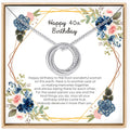 Elegant Sterling Silver Necklace for 30th to 90th Birthdays