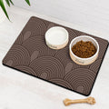 Quick Dry Absorbent Dog Food Mats for Floors - Pet Feeding Supplies
