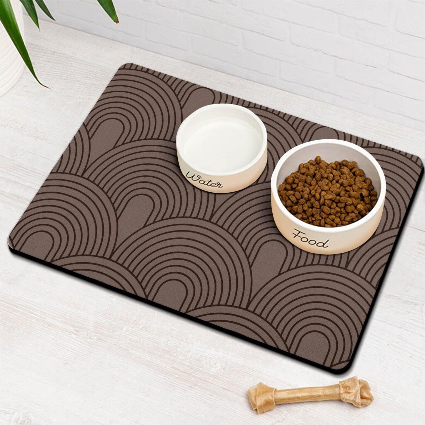 Absorbent Dog Food Mats for Floors - Quick Dry Pet Supplies
