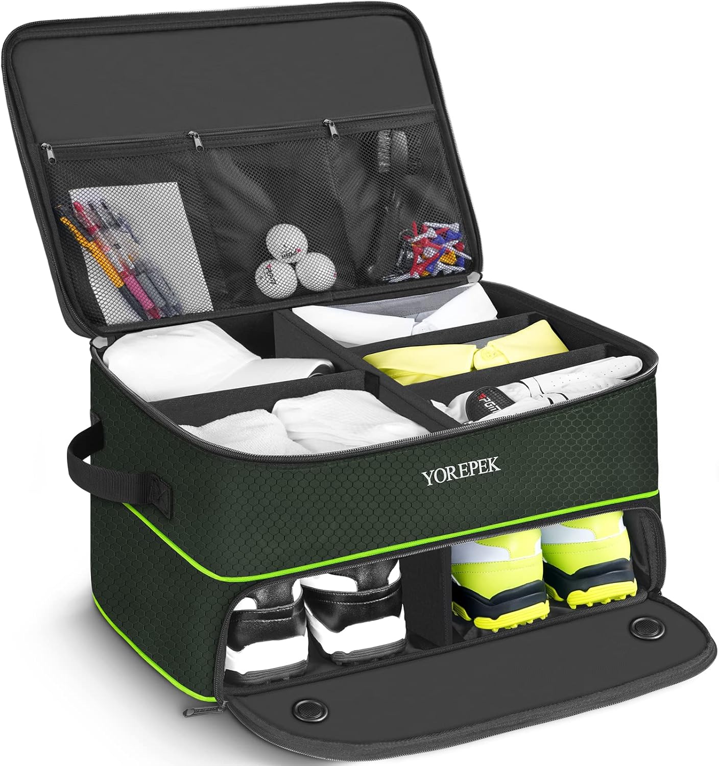 YOREPEK Golf Trunk Organizer with Ventilated Compartment for Shoes
