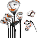 PGM Junior Golf Club Set - 9 Piece Complete Kids Set for Beginners