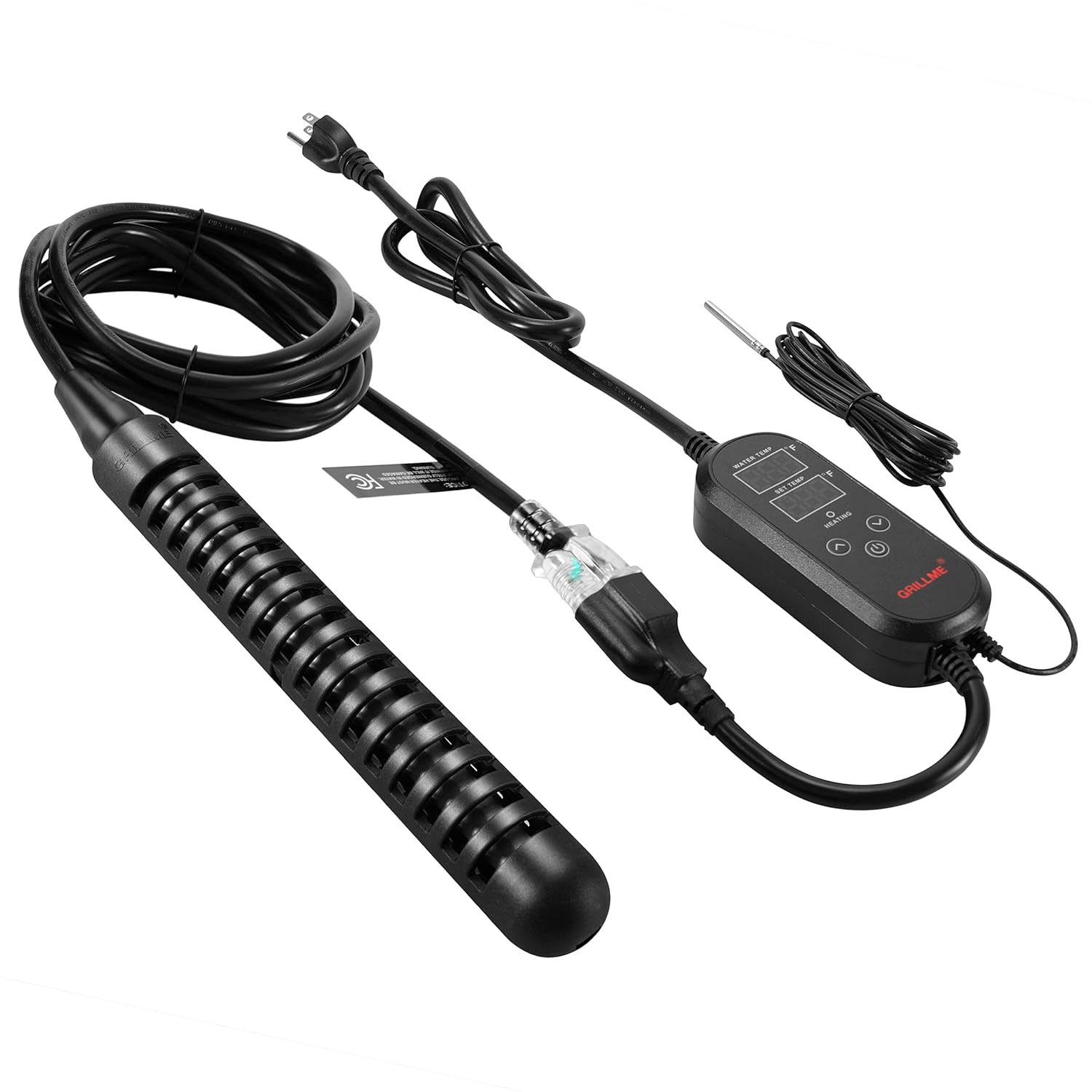 GRILLME 1500W Submersible Water Heater | Intelligent Temp Control