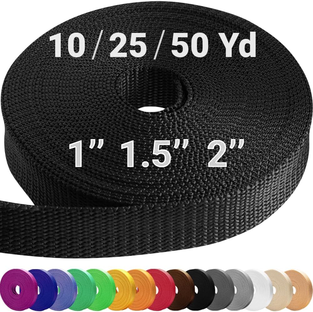 TECEUM Heavy Duty Webbing for Crafting and Outdoor Activities