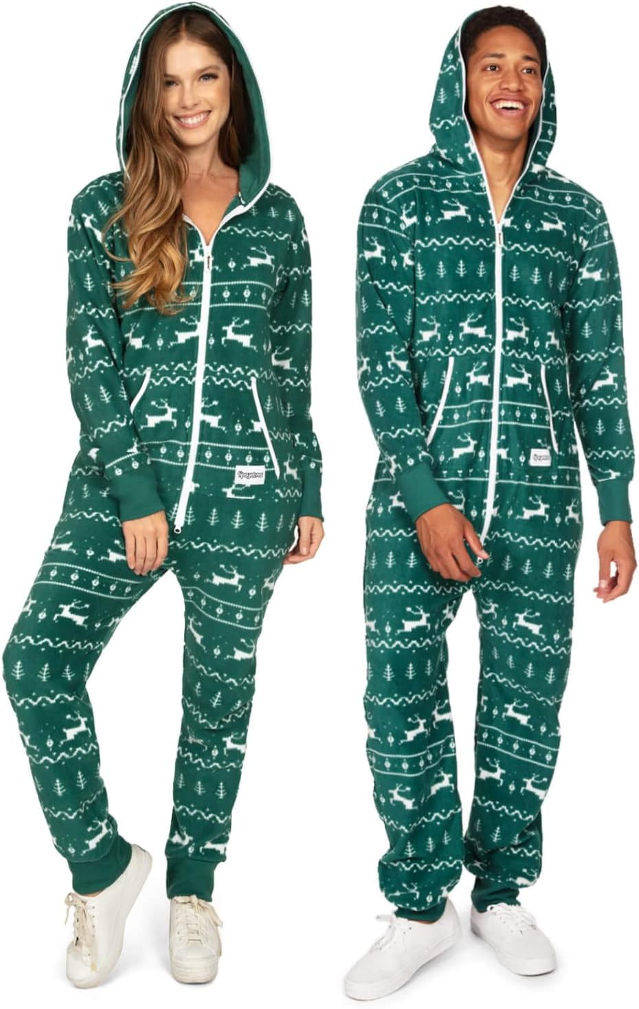Tipsy Elves Christmas Onesies for Adults - Comfy Holiday Jumpsuits