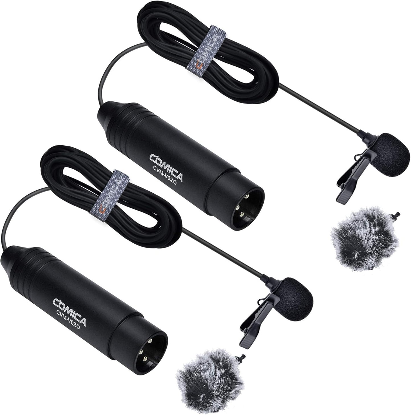 COMICA XLR Phantom Power Lavalier Microphone for Clear Sound