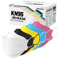 KN95 Face Masks 100 Pack - Breathable, Comfortable Multicolor Set
