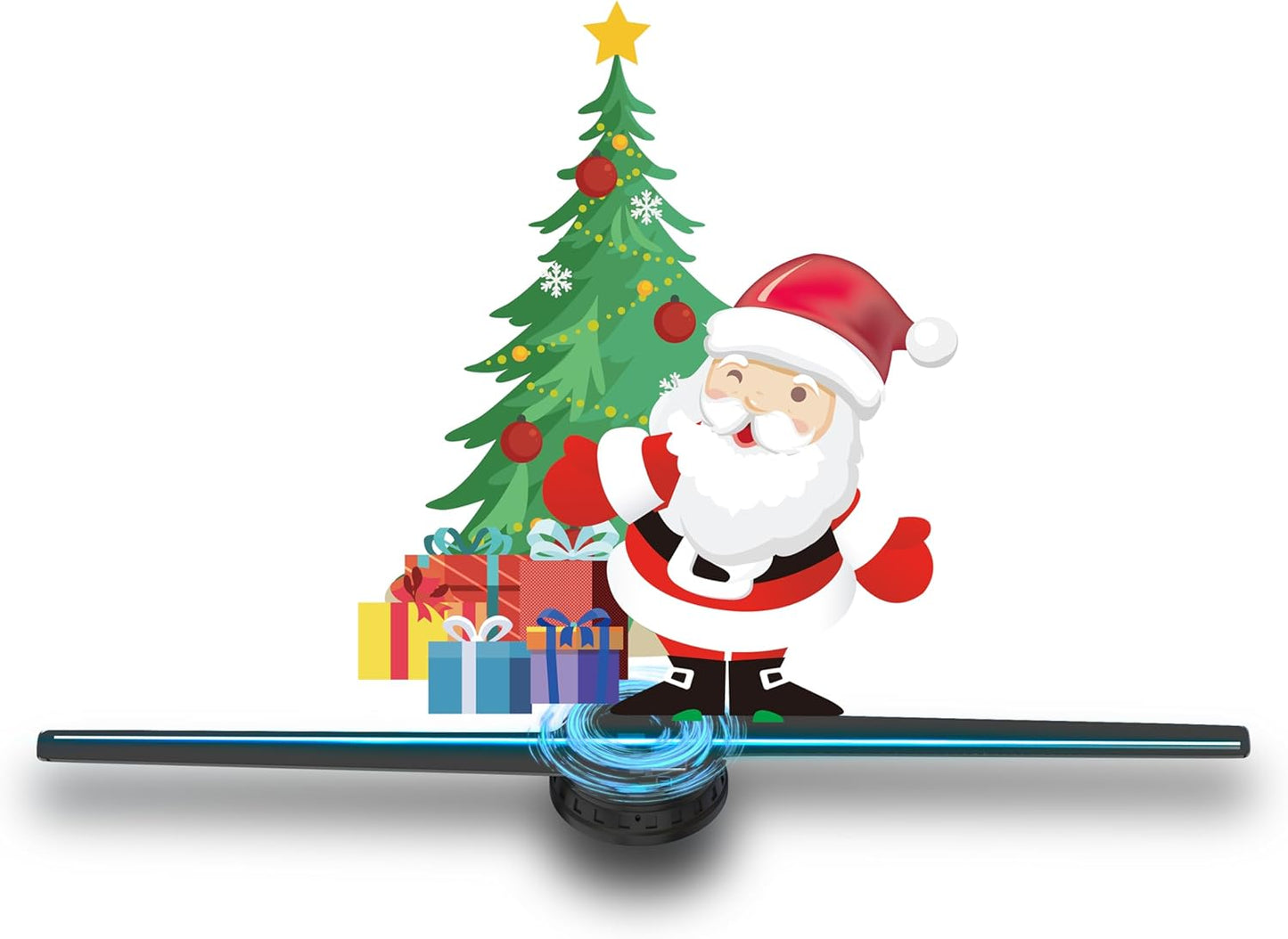 Introducing 3D Hologram Fan: HD LED Advertising Magic for Holidays!