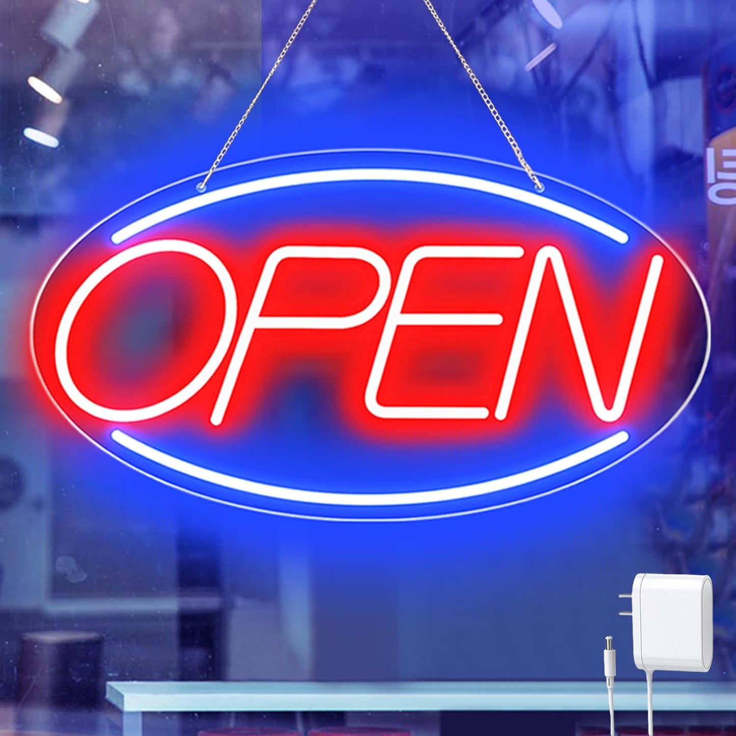 Ultra Bright 16.5 X 9 Led Neon Open Signs for Business Use