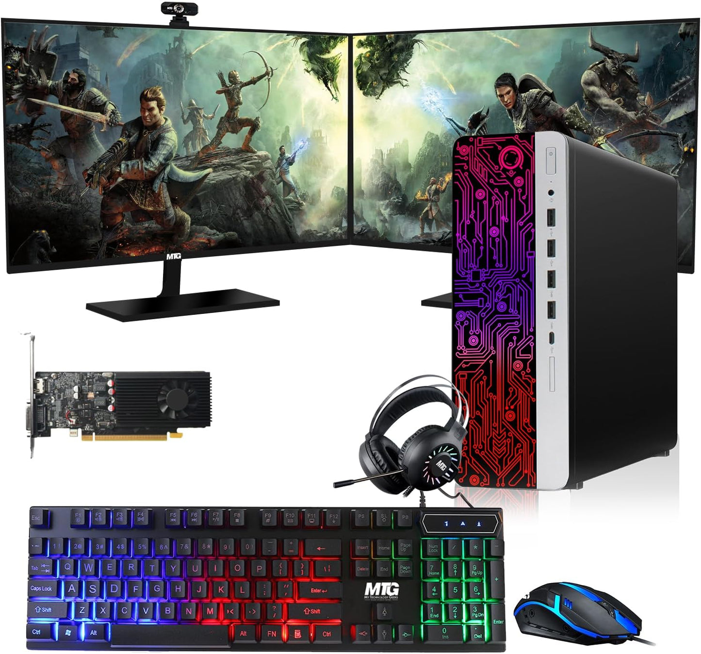 HP G3 Gaming Desktop PC with Intel Core i7 and GT 1030 Graphics