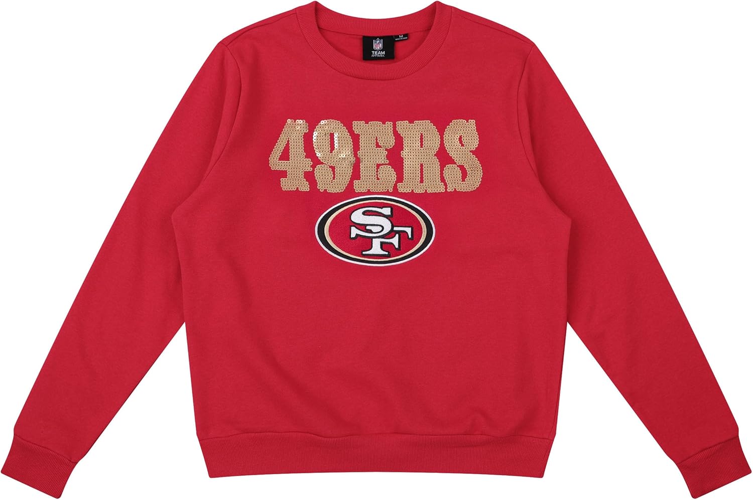 FOCO NFL Women's Sequin Bling Sweatshirt for Stylish Fans