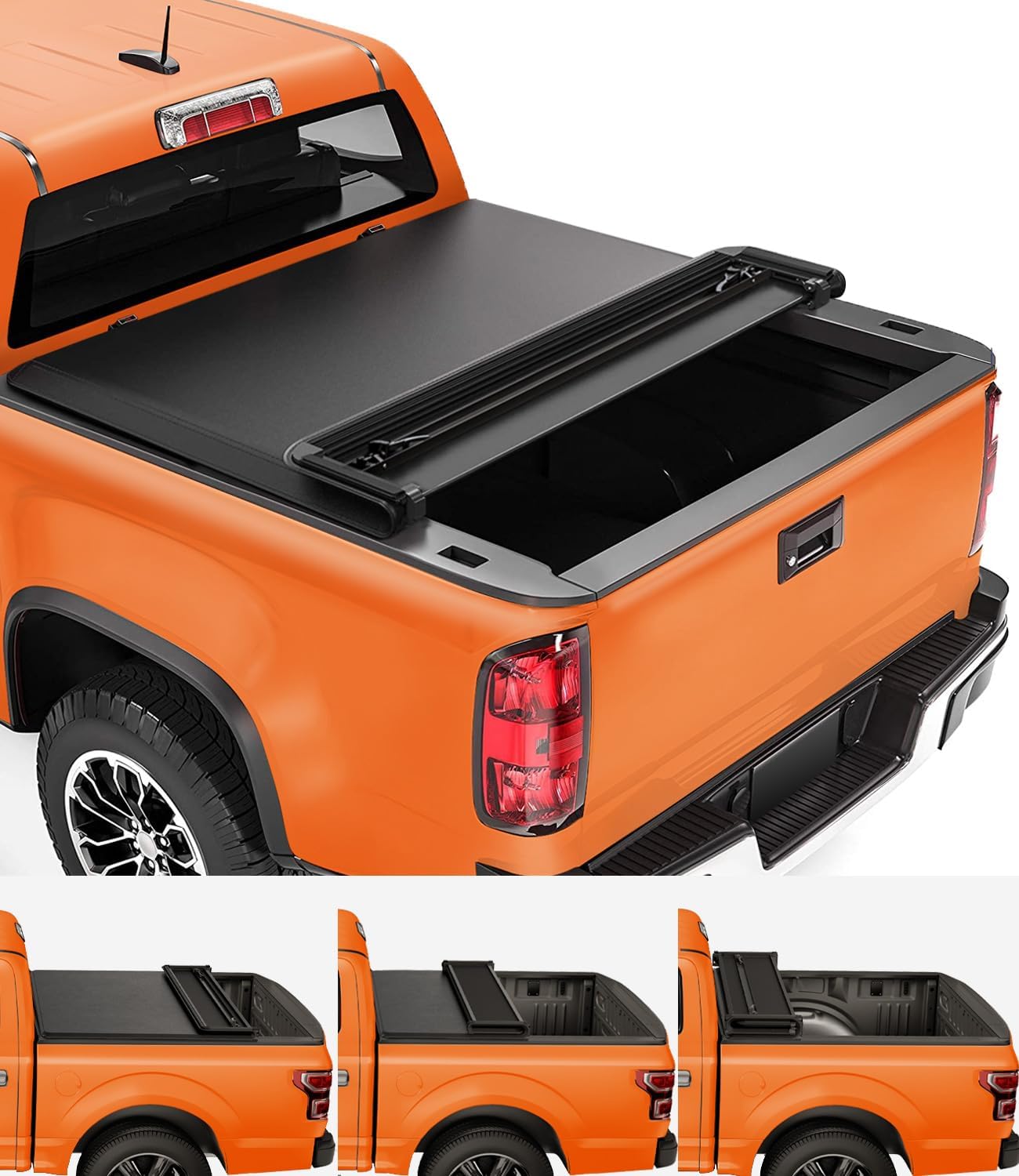 TIPTOP Soft Quad-Fold Tonneau Cover for 2015-2024 Colorado