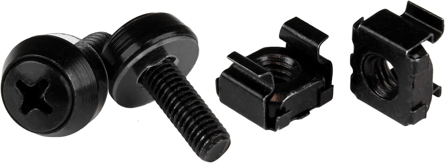 StarTech 50 Pack 10-32 Server Rack Cage Nuts and Screws Kit