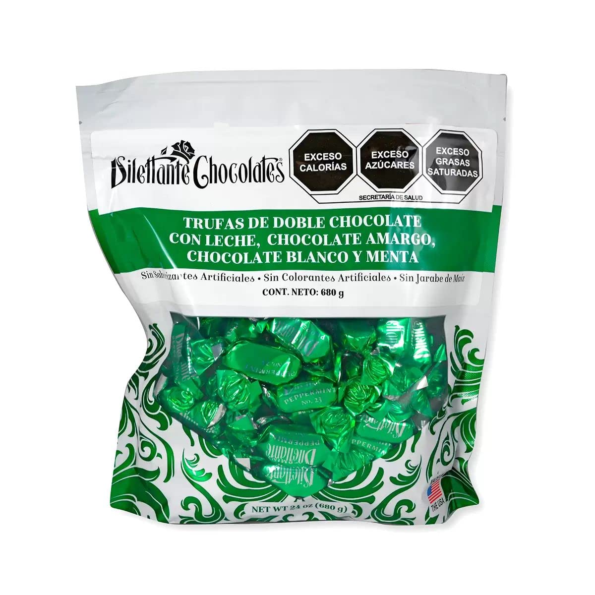 Peppermint Double Milk Chocolate Truffle Cremes - 24oz Delight