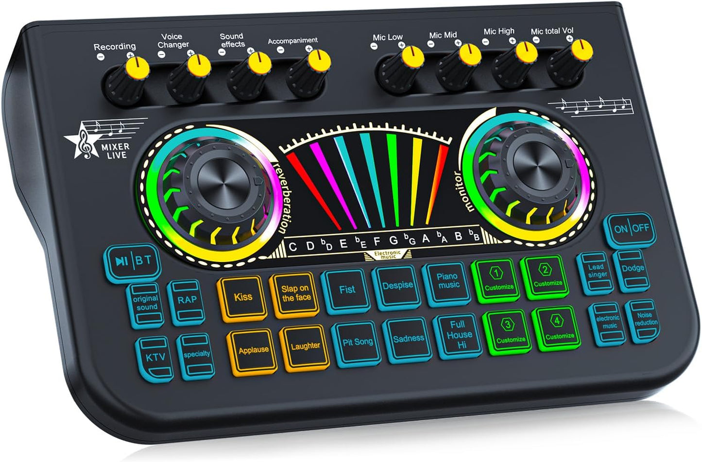 Tenlamp X3 Gaming Audio Mixer for Streaming and Podcasting