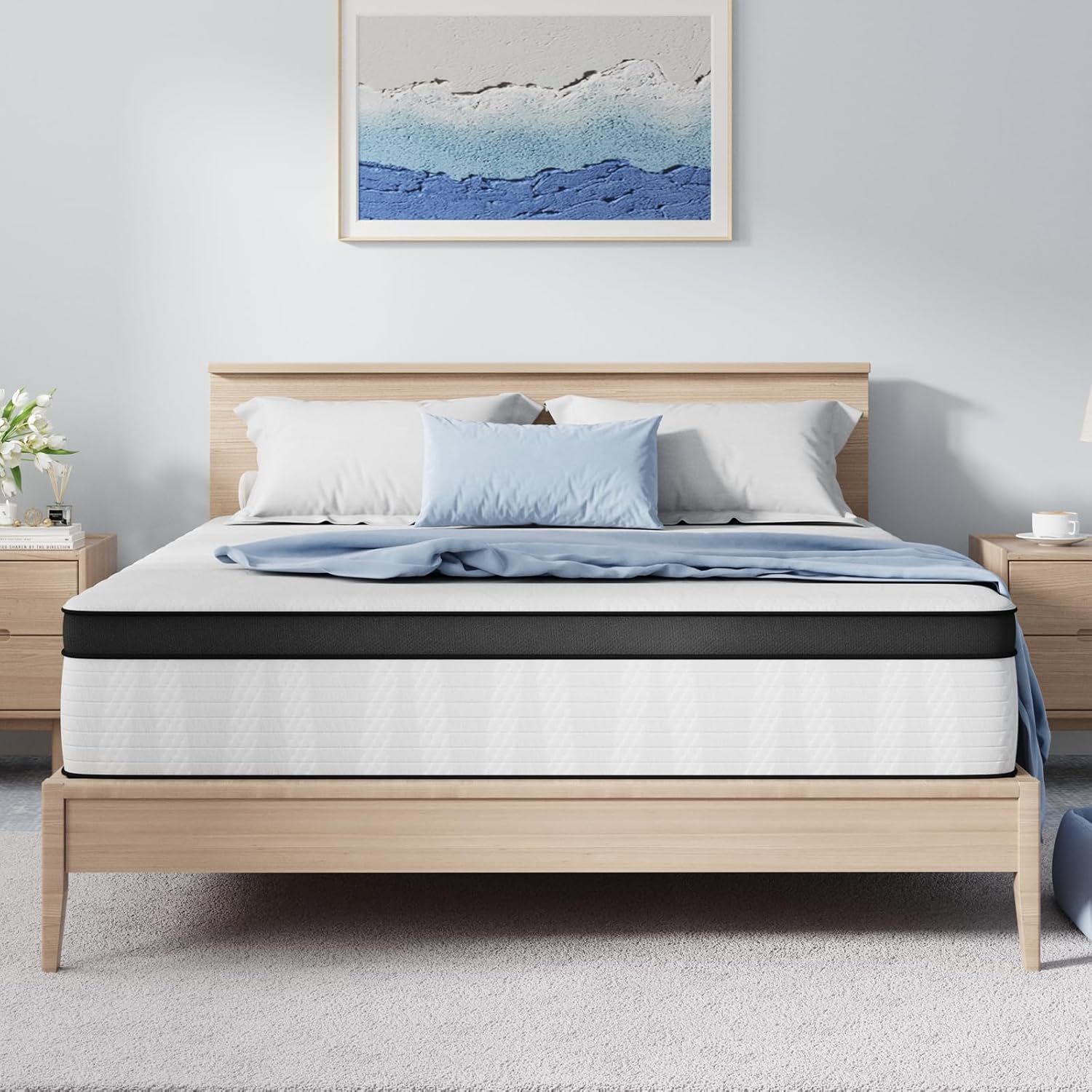 Avenco King Mattress - 10 Inch Medium Firm Hybrid Comfort