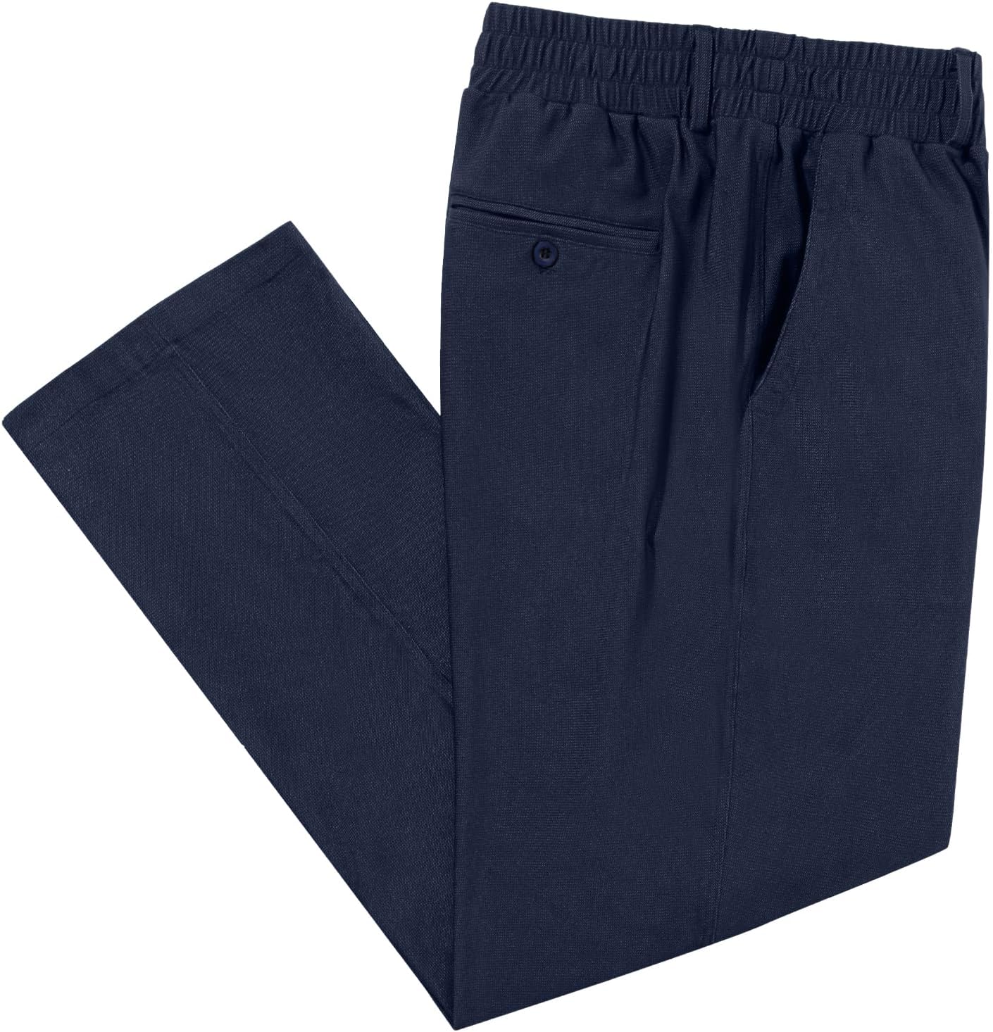 LETAOTAO Mens Big and Tall Full Elastic Waist Pants for Comfort