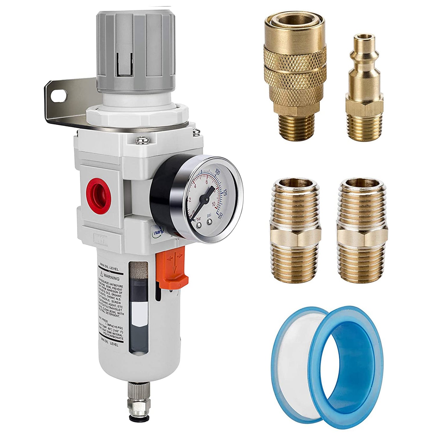NANPU 3/8in NPT Compressed Air Filter Regulator Combo Review
