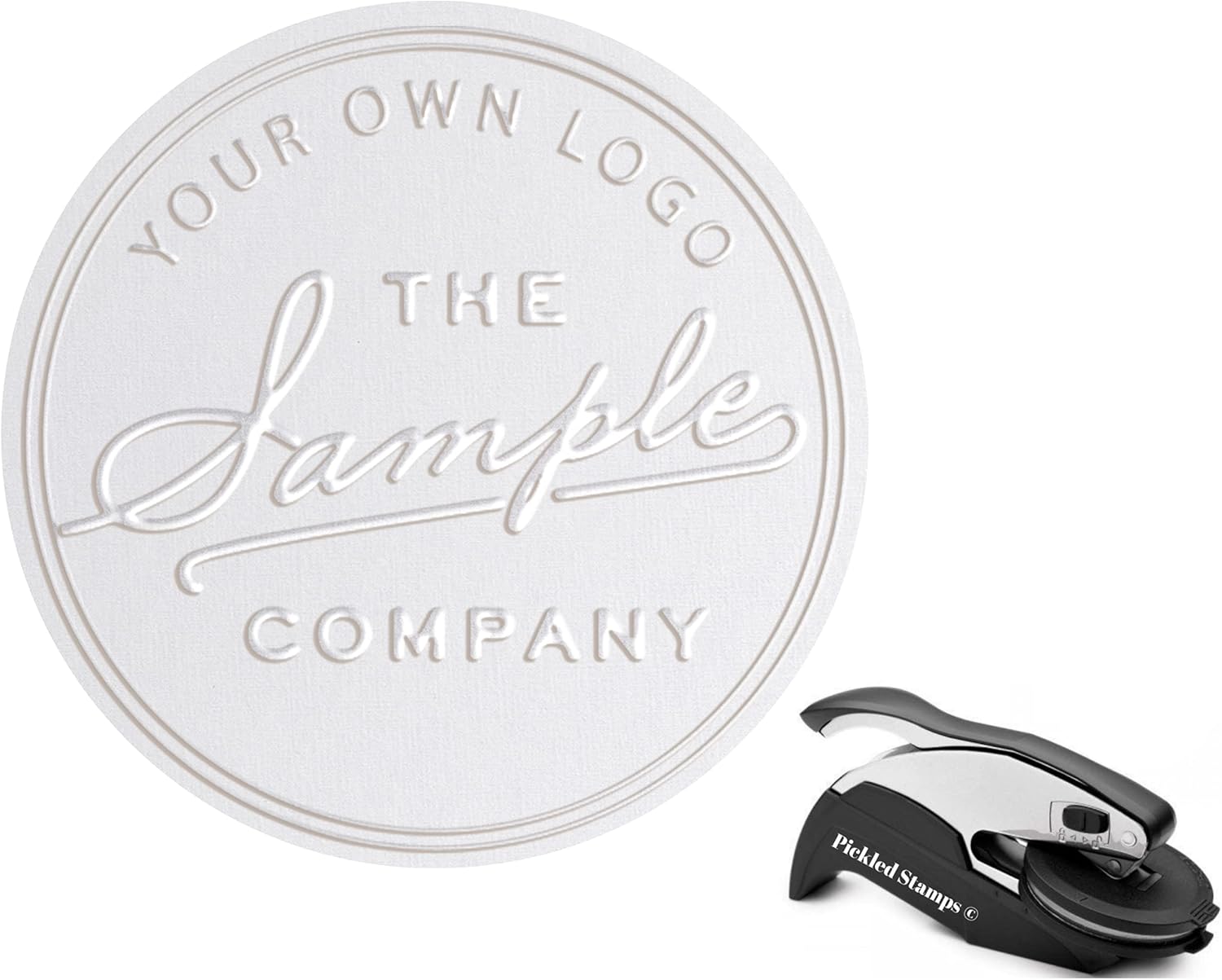 Custom Logo Embosser Seal Stamp for Personalized Designs