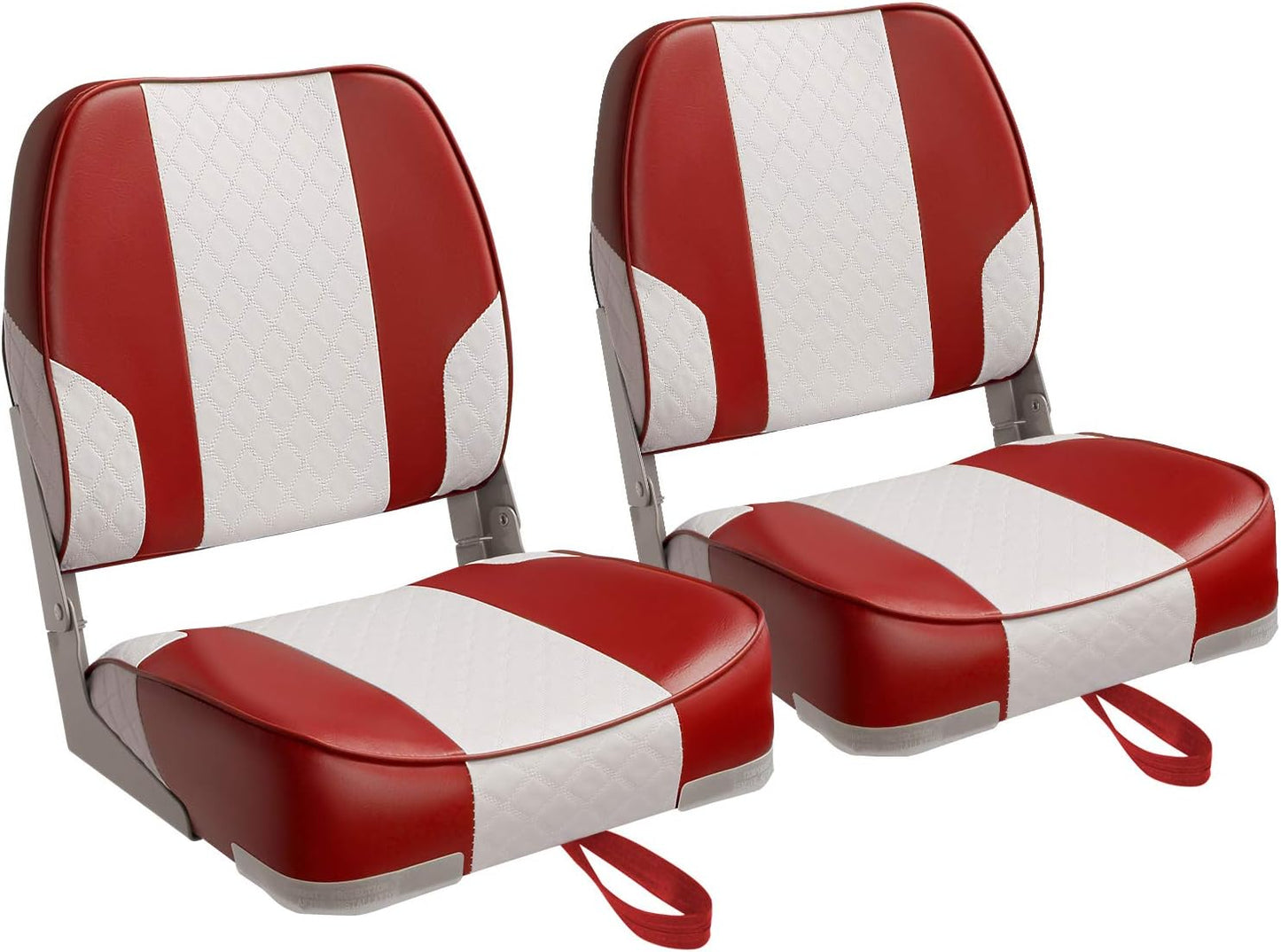 Leader Accessories Low Back Folding Boat Seats for Comfort