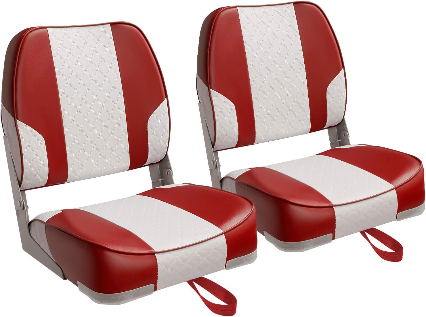 Leader Accessories Low Back Folding Boat Seats for Comfort