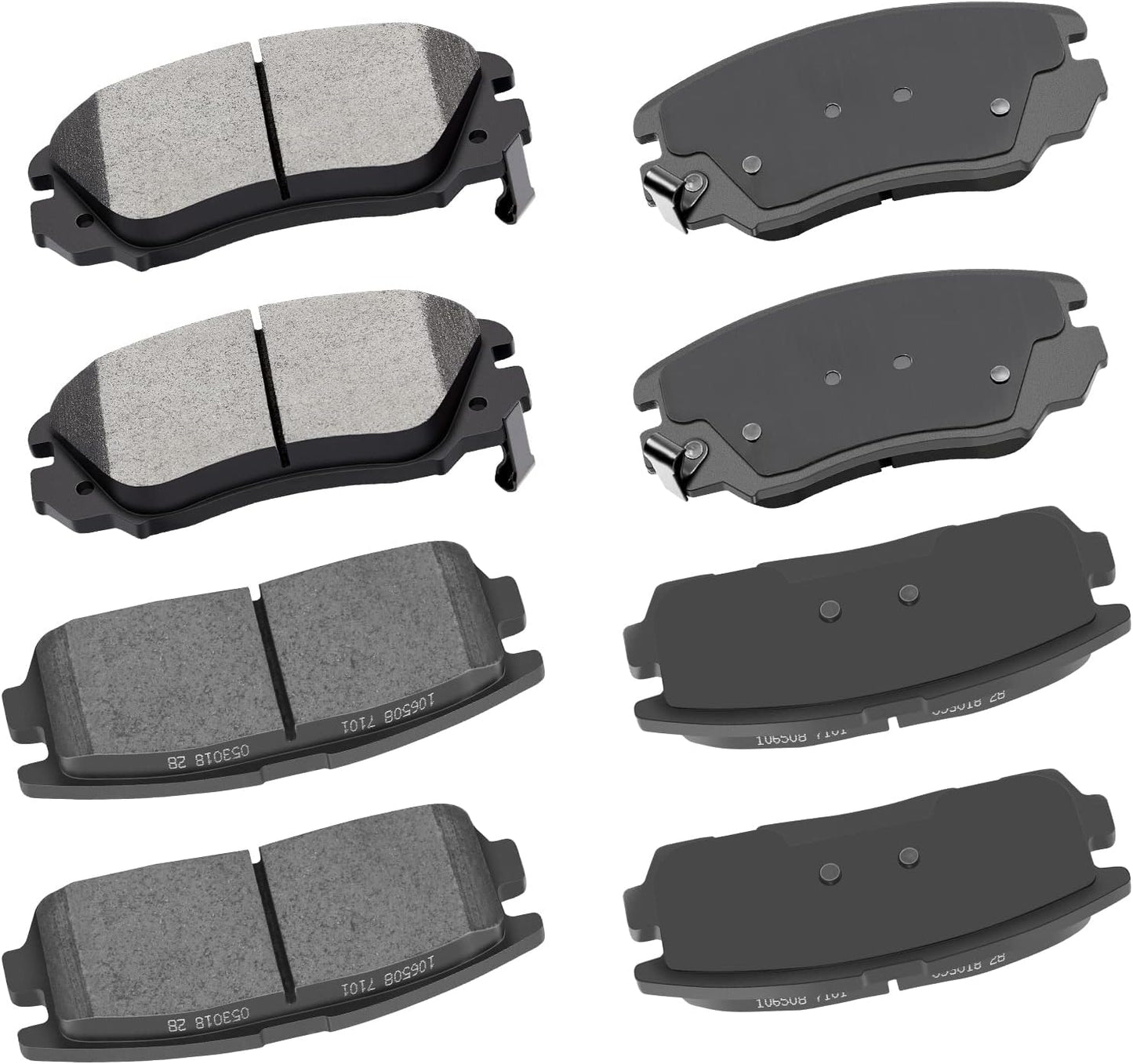 cciyu D1421 D1275 Front Rear Ceramic Brake Pads Kits for Equinox