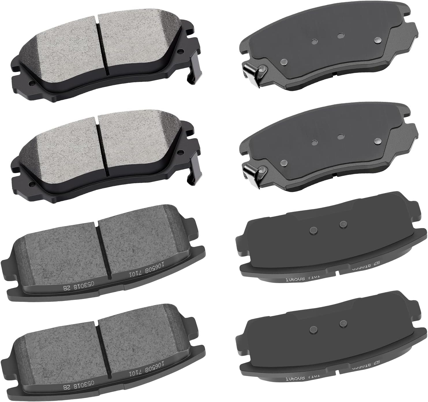cciyu D1421 D1275 Front Rear Ceramic Brake Pads Kits for Equinox