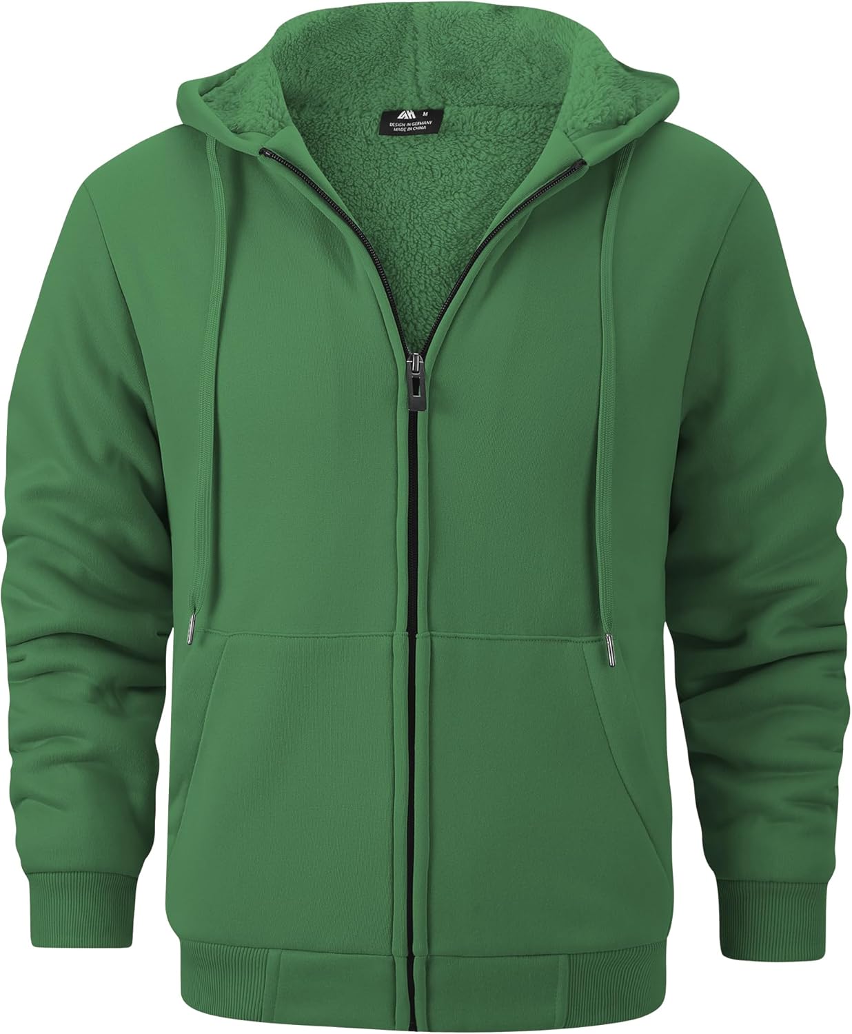 GEEK LIGHTING Heavyweight Fleece Hoodies for Men - Full Zip Up