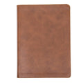 CSB He Reads Truth Bible, Saddle LeatherTouch - Wide Margin Reading