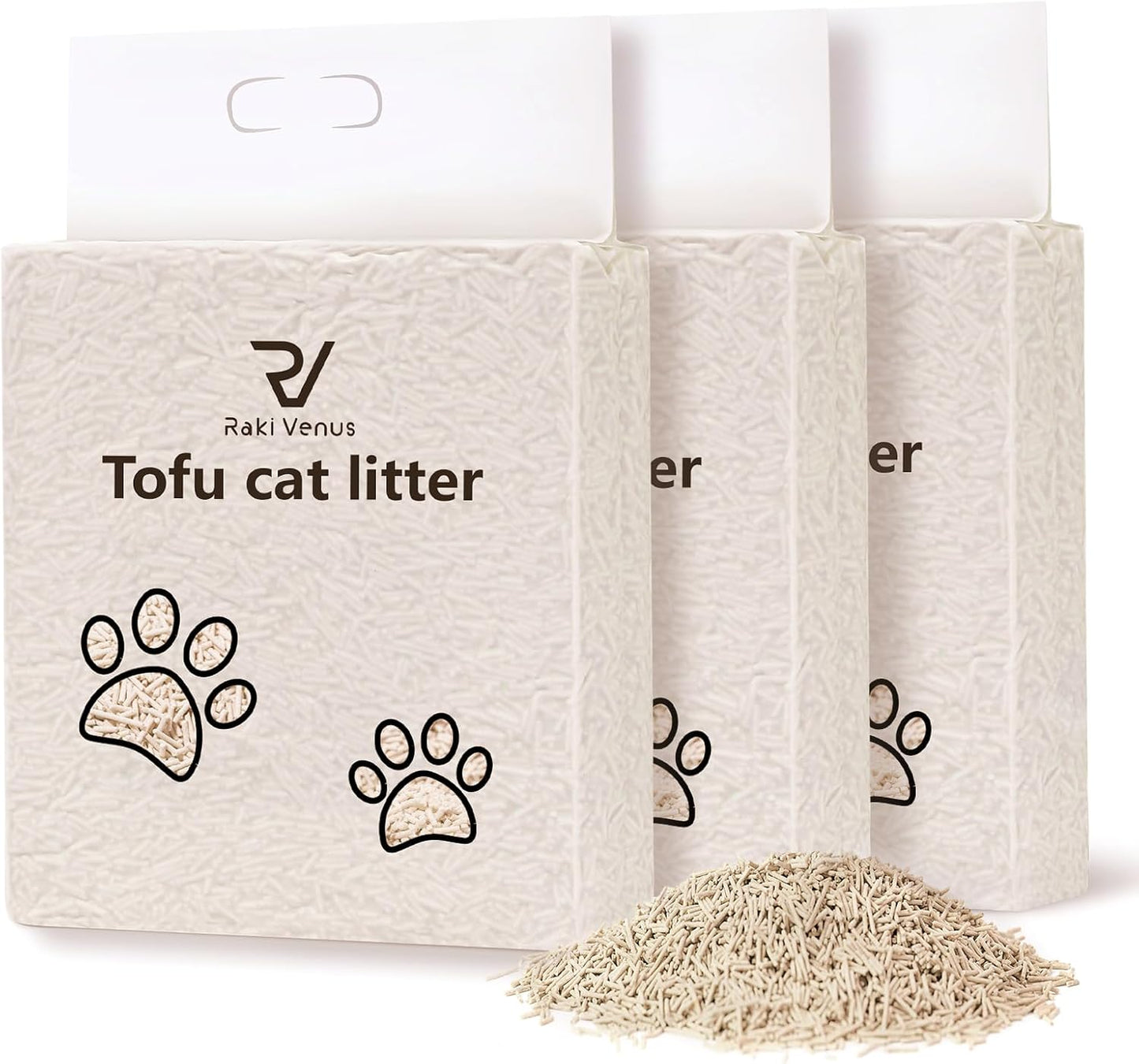 Tofu Cat Litter - Strong Clumping, Ultra Absorbent, Flushable