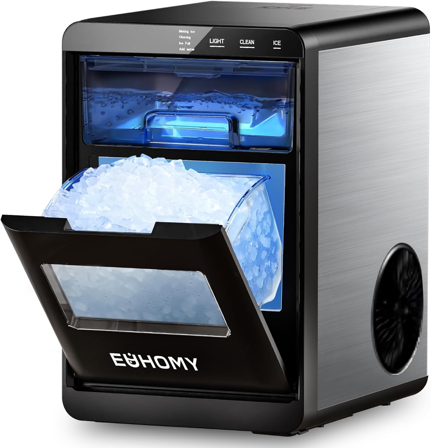 EUHOMY Nugget Ice Maker Countertop for Home & Office