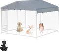 Outdoor Dog Kennel Cover 10ftW x 10ftL for All Weather Protection