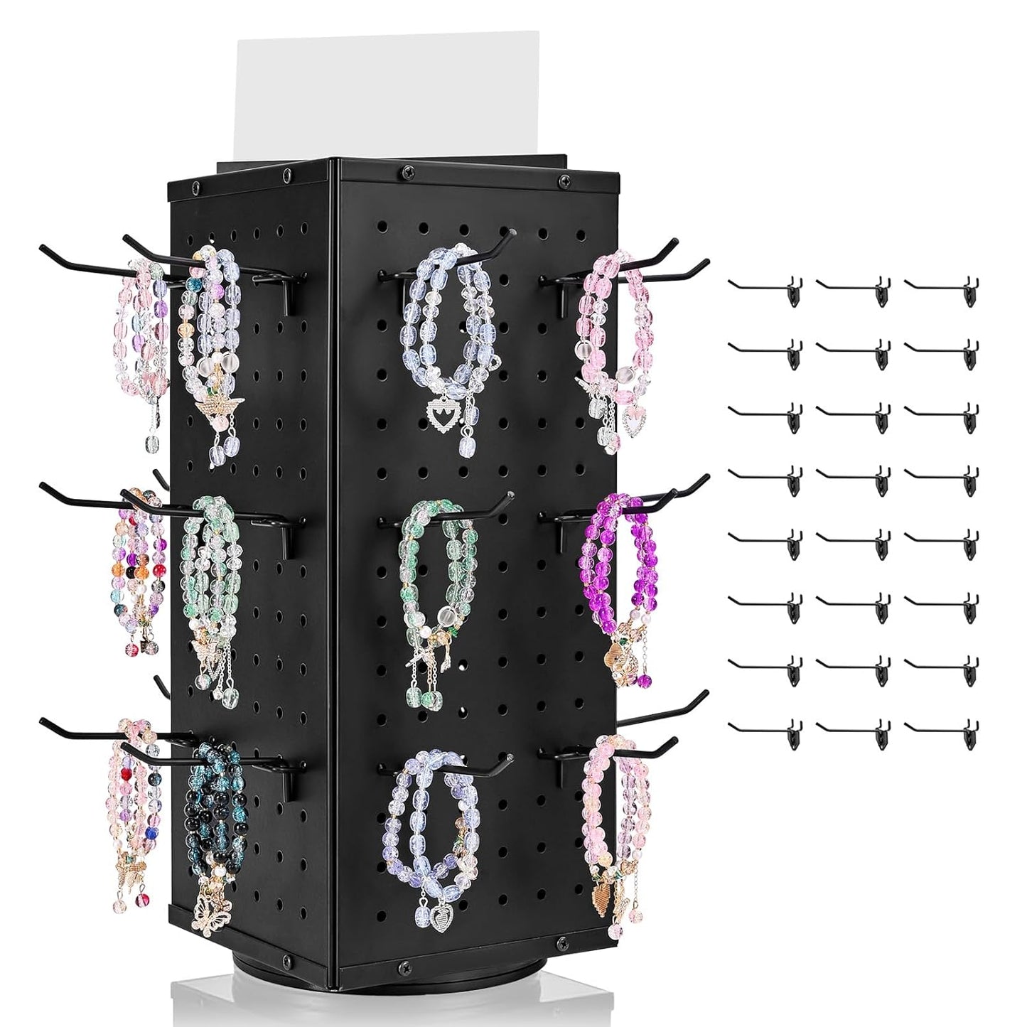 VEVOR Rotating Pegboard Display Stand for Organized Storage