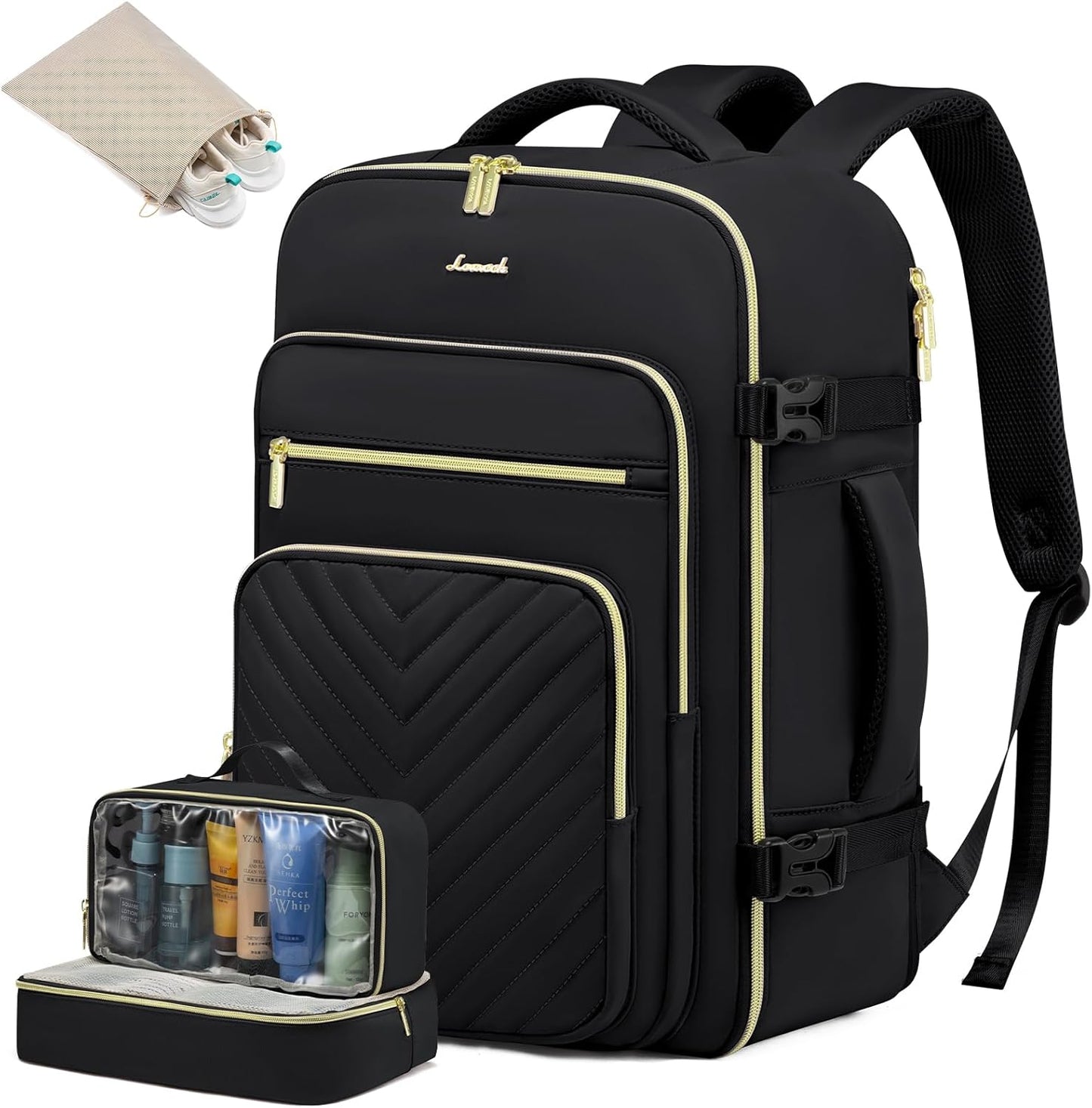 LOVEVOOK Large Travel Backpack for Women - 50L Carry On Bag