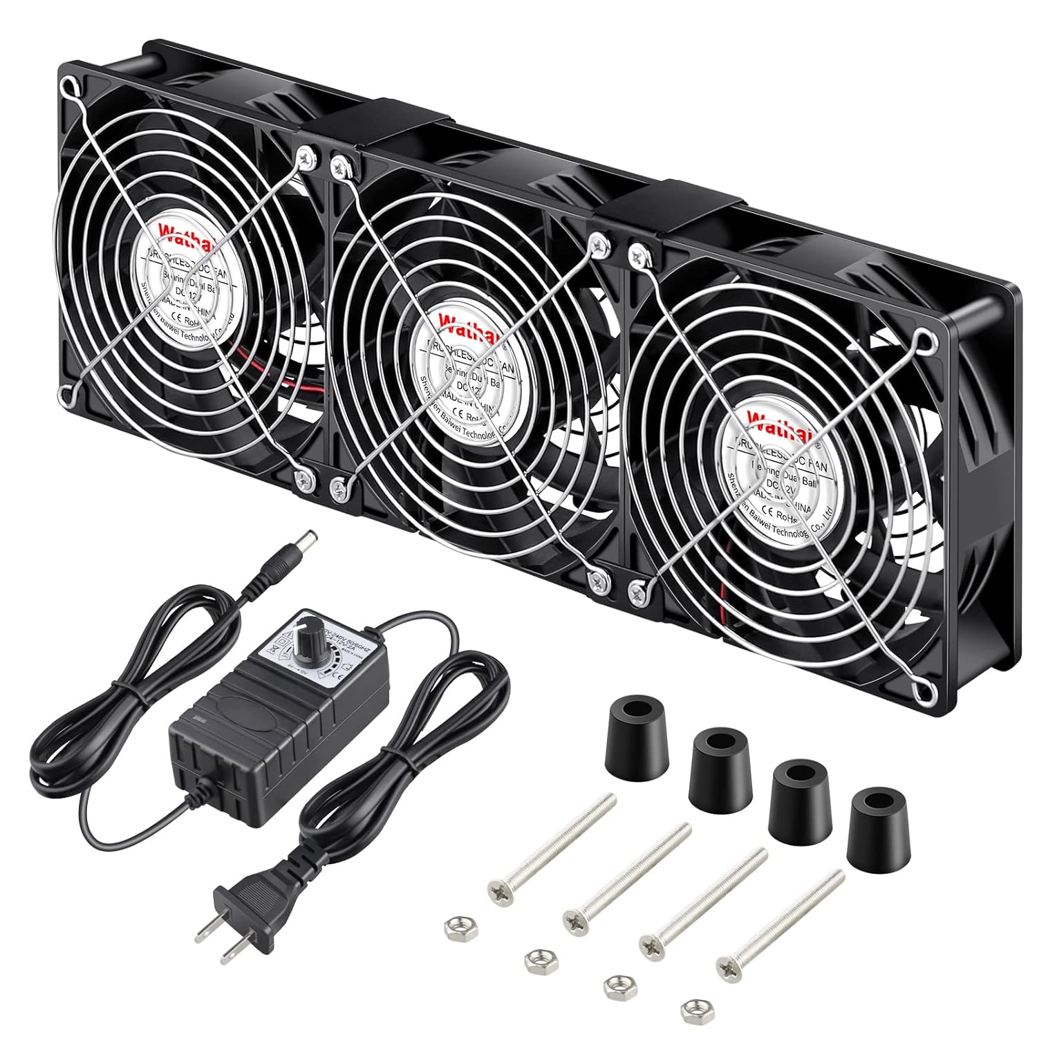 Wathai 120mm x 38mm Powerful Exhaust Fan with Speed Control
