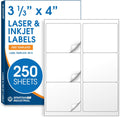 3 1/3 in X 4 in Matte White Shipping Labels - Reliable Printable