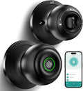 Fingerprint Door Lock Black - Smart Fingerprint Door Knob with App