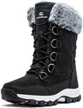Women's Mid-Calf Snow Boots Waterproof Faux Fur Lined - Warm Fit