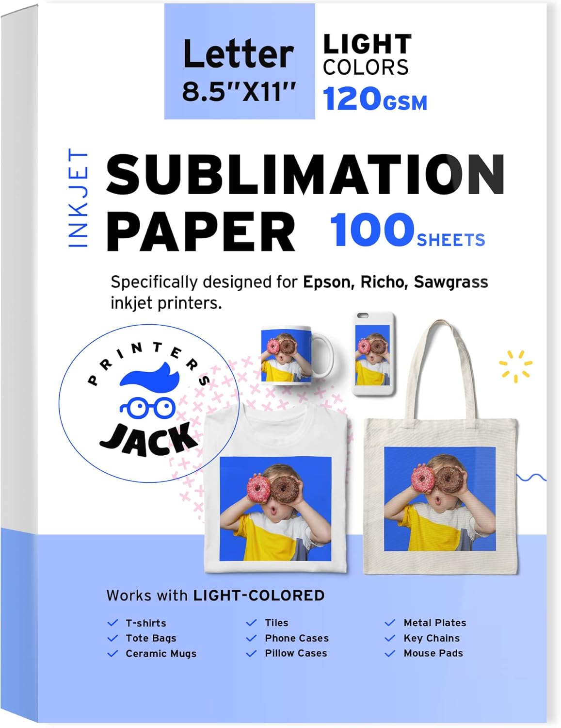 Sublimation Paper 100 Sheets - For Epson Sawgrass Inkjet