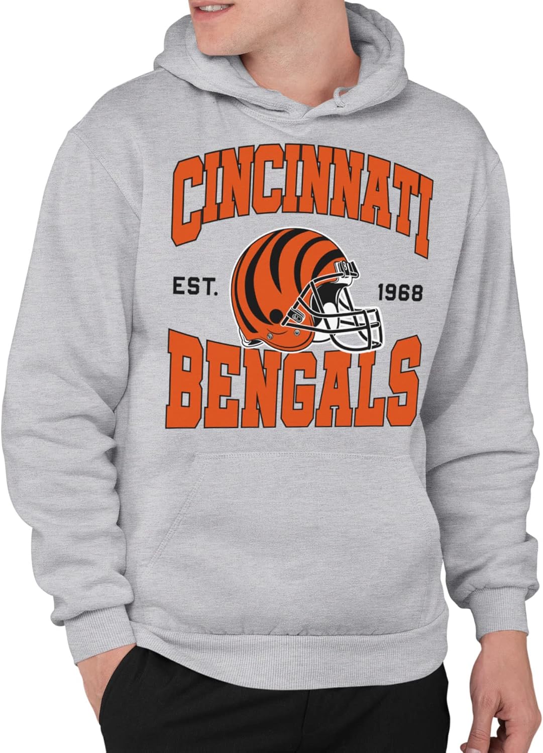 Cincinnati Bengals Adult Pullover Hoodie - Unisex Game Day Wear