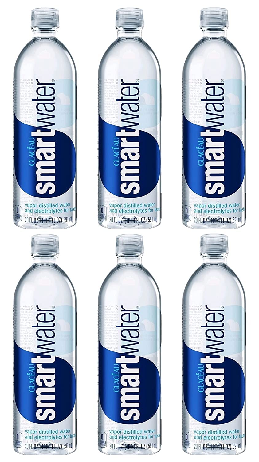 Hydrate Smarter with Glaceau Smartwater 20oz, 6-Pack