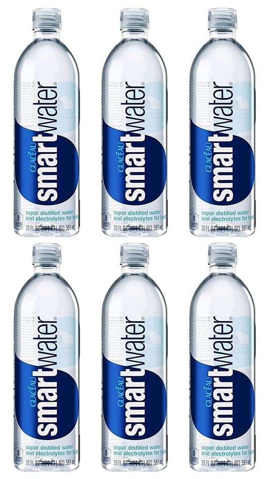 Hydrate Smarter with Glaceau Smartwater 20oz, 6-Pack