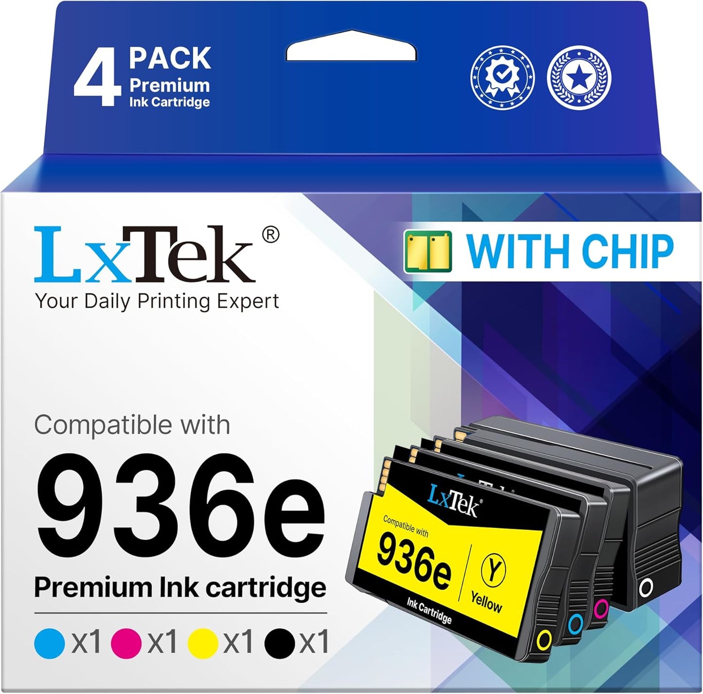 936 Ink Cartridges Combo Pack for HP Printers - LxTek Quality