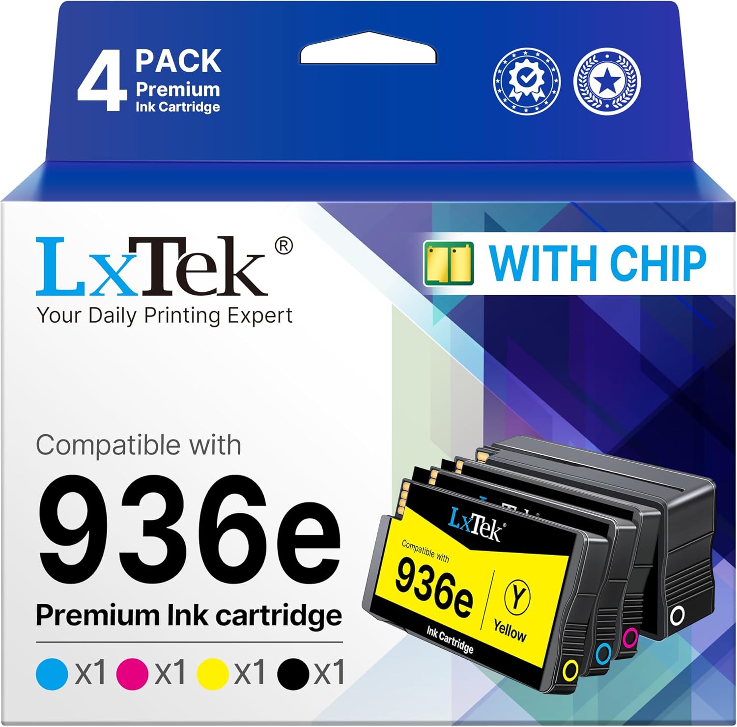 936 Ink Cartridges Combo Pack for HP Printers - LxTek Quality