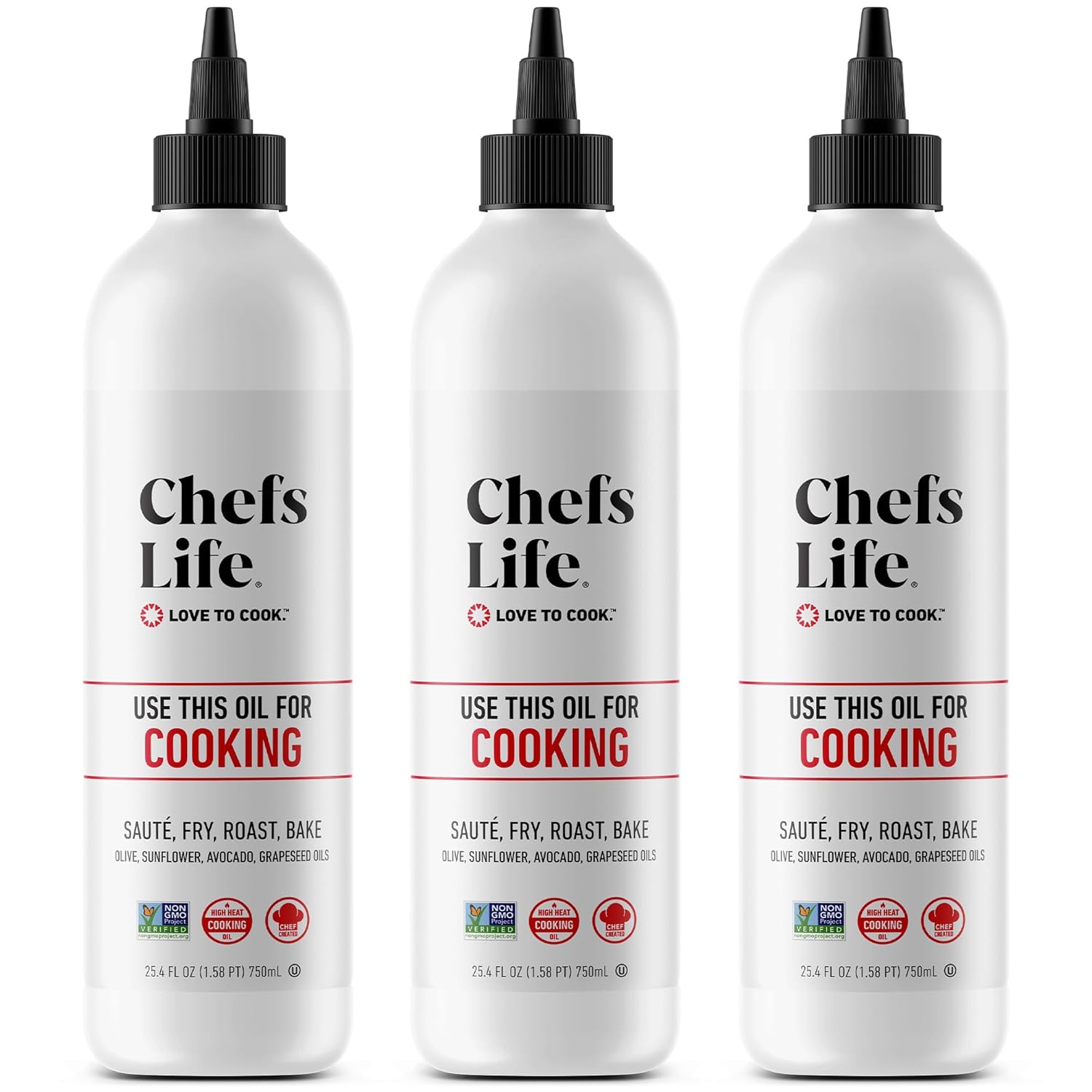Gourmet Cooking Oil Blend for High Heat Meals - 3 Pack