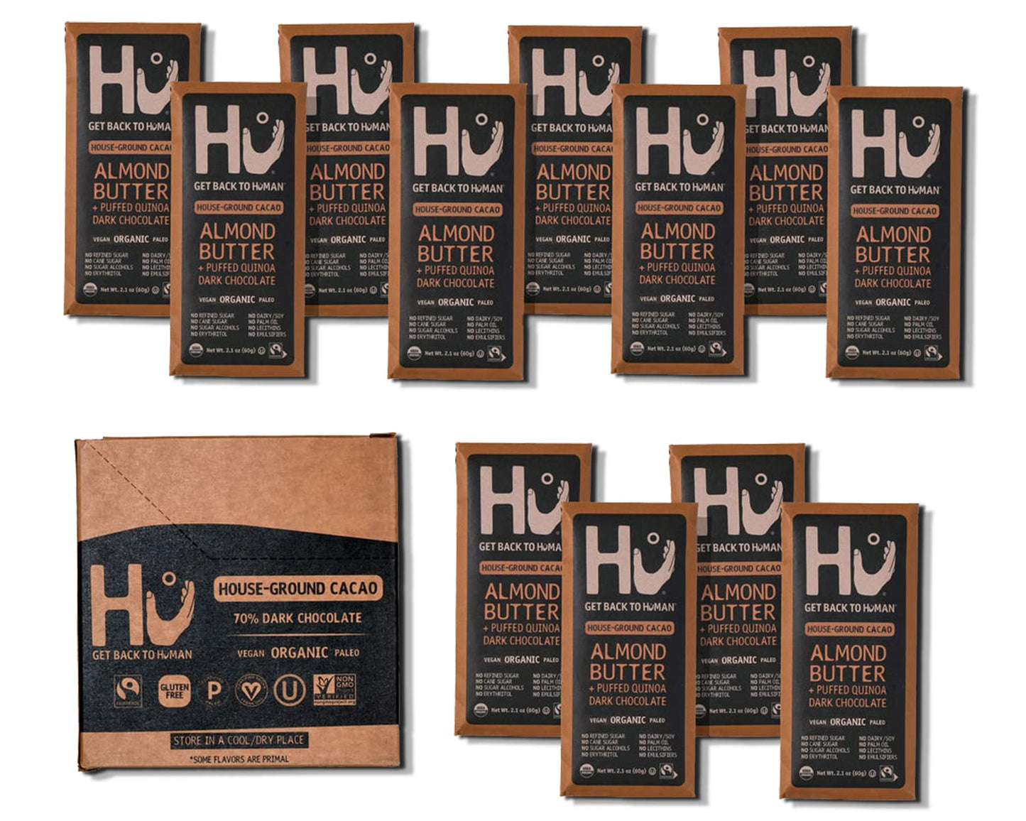 Hu Chocolate Bars - Almond Butter Puffed Quinoa Delight