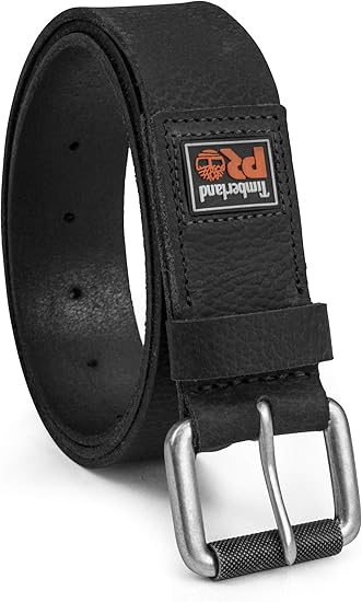 Timberland PRO Men's 38mm Boot Leather Belt for Durability